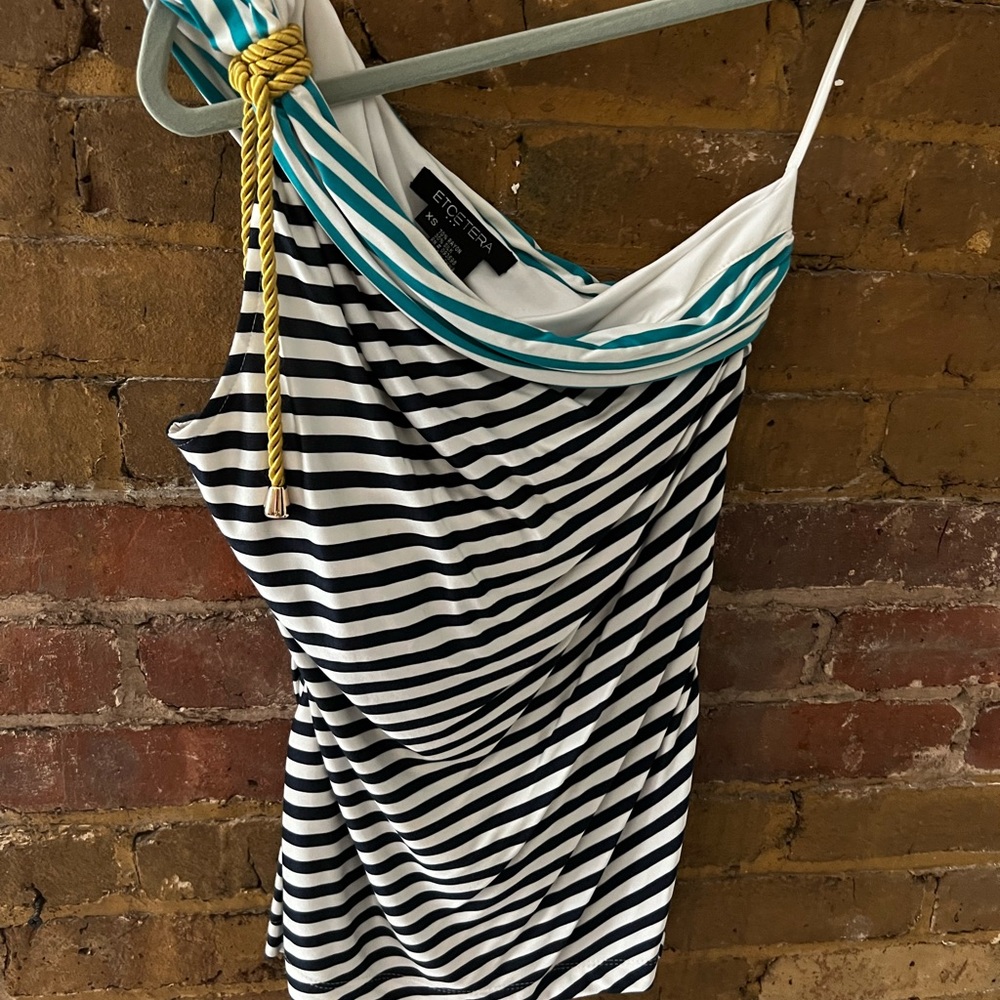 Etcetera Stretch Striped top Size S